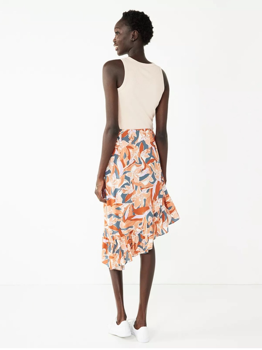 Nine West NWT Women's Nine West Asymmetrical Midi Skirt Size M